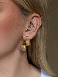 STANZA Fan Earrings & Celestial Ear Stack - Textured Statement Collection